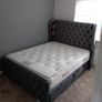 Dubai Wingback Frame Beds With Mattress Image 2
