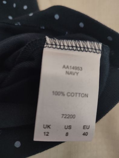 Ladies Cotton Traders Long Sleeved Cotton Top, size 12 (new with tag)
