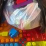 lego table and bag of lego Image 3