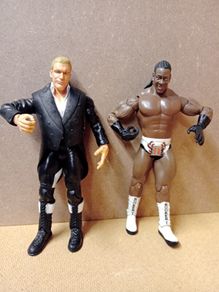 WWE-World Wrestling Figures-Hunter Hearst Helmsley / King Booker T(2003/2007)