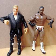 WWE-World Wrestling Figures-Hunter Hearst Helmsley / King Booker T(2003/2007)