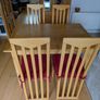 Wooden dining table and 4 chairs Image 2