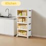 FACTORY 4 Tier Stackable Storage Box Set with Lids, 23L Capacity per Tier, Wheeled Storage Bins with Brakes Image 2
