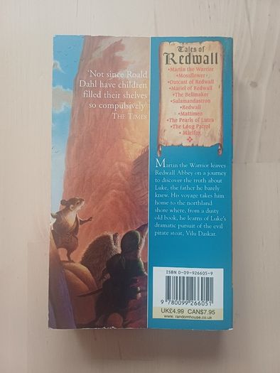 Redwall Books by Brian Jacques (Fantasy Adventure Paperbacks 1998)