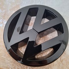 VW gloss gloss black front grille bagde