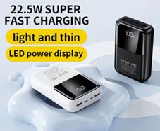 22.5W ultra fast charging mobile power bank 20000mAh, new, unopened.