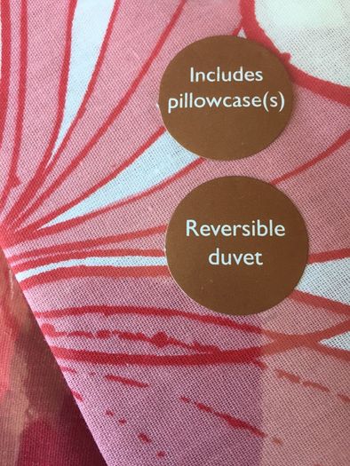 Reversible double duvet set