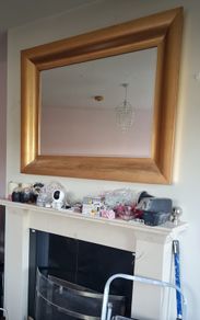 Large gold framed mirror