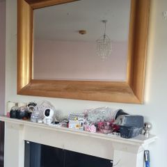 Large gold framed mirror