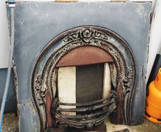 Antique Cast Iron Fireplace