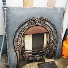 Antique Cast Iron Fireplace