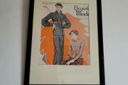 Art deco framed advertisement