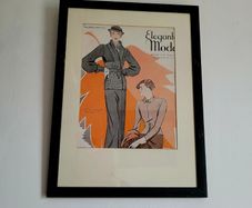 Art deco framed advertisement