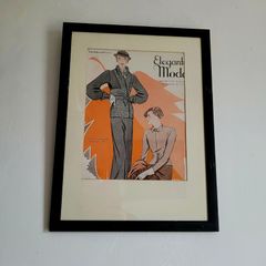 Art deco framed advertisement