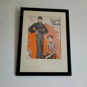 Art deco framed advertisement