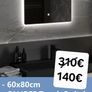 LED Bathroom Mirror Antifog Demister Backlit Image 2