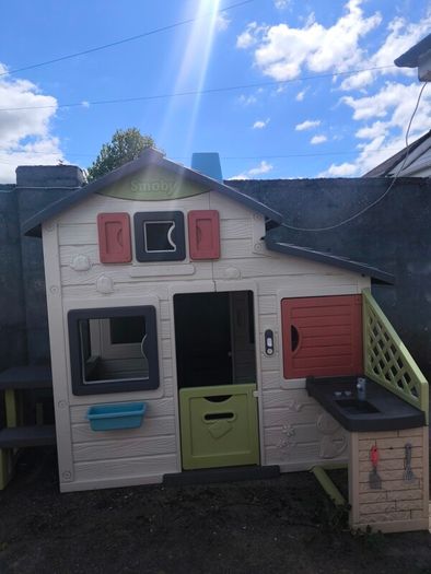 kids playhouse smoby, house garden