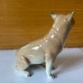 Vintage Metzler & Ortloff German Porcelain Sitting Fox Figurine Mark Image 3