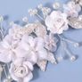 New Elegant Crystal Flower Wedding Headpieces, Bridal Hair Vine Accessories Image 4