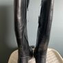 Size uk5 black leather boots Image 3