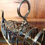 Antique Victorian Silver Plated Gondola Toast Rack Image 6