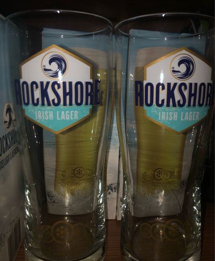 Beer glasses Rockshore pints brand new
