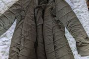 Khaki 2-in-1 Maternity Puffer Jacket