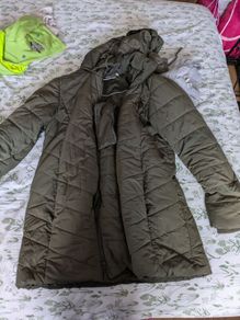 Khaki 2-in-1 Maternity Puffer Jacket