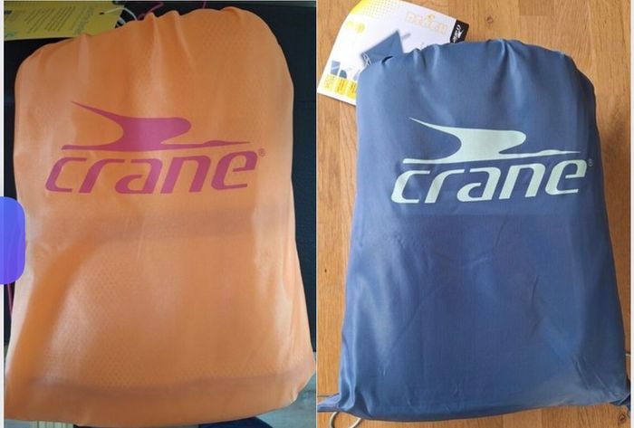 Crane Orange and Navy Sand Free Blankets