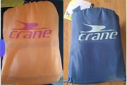 Crane Orange and Navy Sand Free Blankets