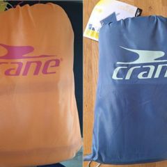 Crane Orange and Navy Sand Free Blankets