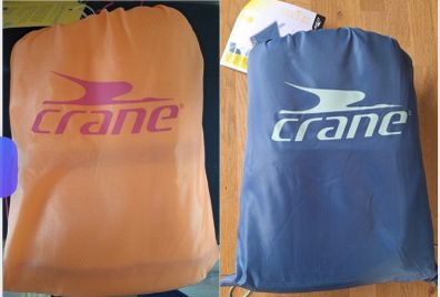 Crane Orange and Navy Sand Free Blankets