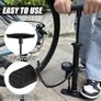 Bike Pump with Pressure Gauge, Bicycle Floor Pump Portable Bike Tyre Pump Stand Pump 160PSI/11Bar High Pressure Bike Air Pump with Presta, Schrader Valves for all Bikes, Road Mountain Bikes & Balls Image 5