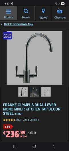 Franke kitchen tap