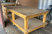 Heavy Duty Wooden Work Bench 250cm Industrial Table