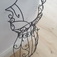 Metal Dress Form Jewelry Display Wall Mounted - REDUCED