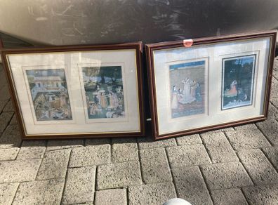 Indian prints framed