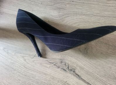 navy high shoes with stripe - reduced