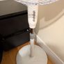 White Oscillating Pedestal Fan - Excellent Condition Image 2