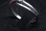 Vintage 9ct Gold Solitaire Ring Dublin Hallmarked CZ Size 54.5 2.07g
