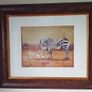 2 Piece Vanessa Jayne Large Wooden And Glass Framed Prints - Lion Family And Zebra Family Image 3