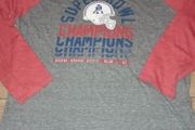 NFL Patriots long sleeve raglan t shirt size XL 2017