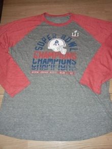 NFL Patriots long sleeve raglan t shirt size XL 2017