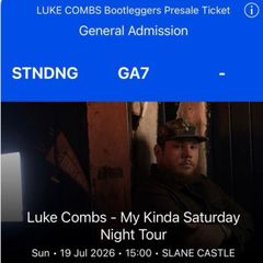 Luke Combs Concert tickets