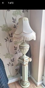 lamp on pedestal