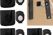 4 Pack Magnetic Remote Control Holder Wall-Mounted Remote Control Wall Holder No Drilling Strong Magnet Controller Holder Universal Wall Organiser for Home Office School Supply Storage (Black)