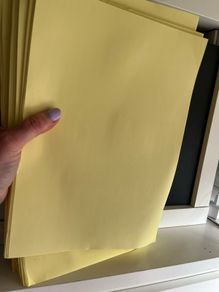 Yellow a4 paper