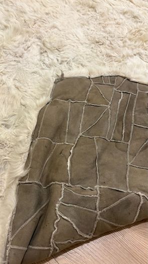Genuine sheep skin rug