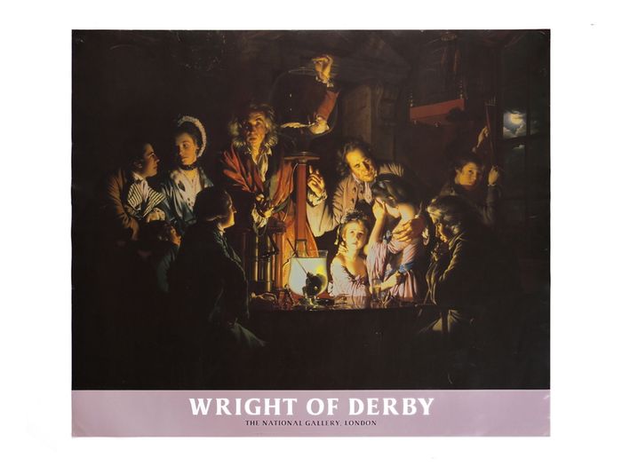 The National Gallery, London An Experiment on a Bird in the Air Pump Wright of Derby Near A1 Size Print/Poster
