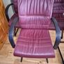 4 Office Style Leather Arm Chairs Image 4